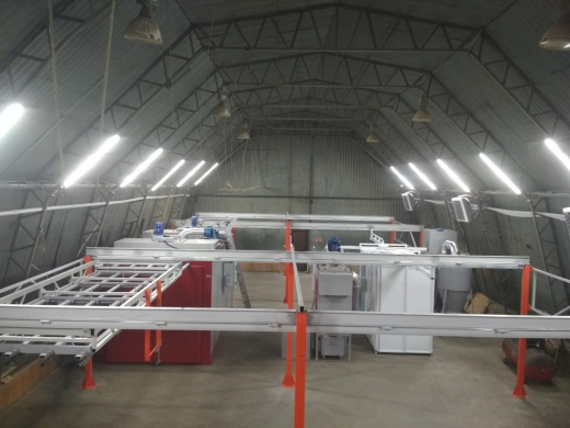 Полукольцевая линия с двухпостовой камерой окраски  Нижний Новгород